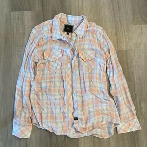 Rails Pink Plaid Button Down